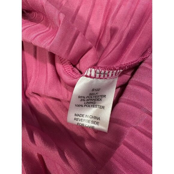 NWOT Alexia Admor Skirt Womens Large Pink Alaina Velvet Velour Midi Ribbed Read - Picture 7 of 8